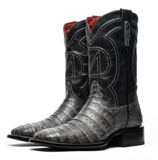 Marco Di Milano Tucson Gray Exotic Crocodile Skin Cowboy Boot (MDM1250)-AmbrogioShoes