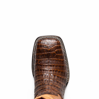Marco Di Milano Tucson Men's Shoes Aged Maple Exotic Crocodile Skin Cowboy Boot (MDM1250)-AmbrogioShoes
