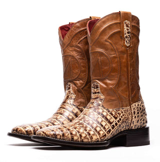 Marco Di Milano Tucson Stone Orix Exotic Crocodile Skin Cowboy Boot (MDM1250)-AmbrogioShoes
