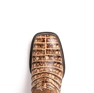 Marco Di Milano Tucson Stone Orix Exotic Crocodile Skin Cowboy Boot (MDM1250)-AmbrogioShoes
