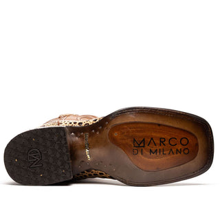 Marco Di Milano Tucson Stone Orix Exotic Crocodile Skin Cowboy Boot (MDM1250)-AmbrogioShoes