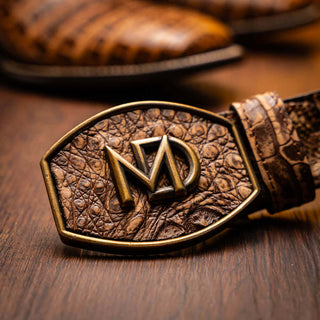 Marco Di Milano Tucson Stone Orix Exotic Crocodile Skin Cowboy Boot (MDM1250)-AmbrogioShoes