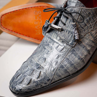 Marco Di Milano Tulum Gray Exotic Crocodile Derby (MDM1009)-AmbrogioShoes