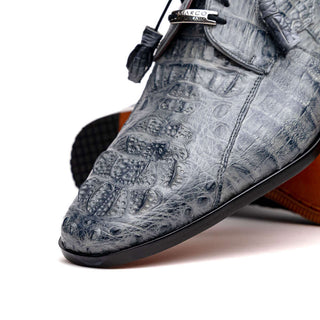 Marco Di Milano Tulum Gray Exotic Crocodile Derby (MDM1009)-AmbrogioShoes