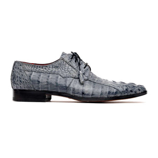 Marco Di Milano Tulum Men's Shoes Gray Exotic Crocodile Derby (MDM1009)-AmbrogioShoes