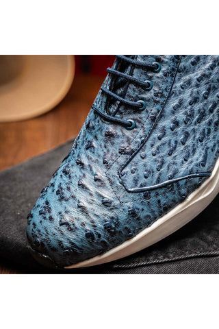 Marco Di Milano Varenna Exotic Ostrich Skin Sneaker (MDM1213)-AmbrogioShoes