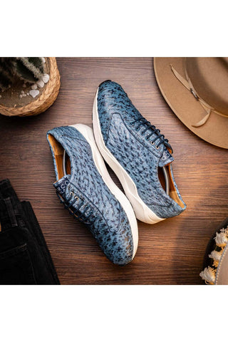 Marco Di Milano Varenna Exotic Ostrich Skin Sneaker (MDM1213)-AmbrogioShoes