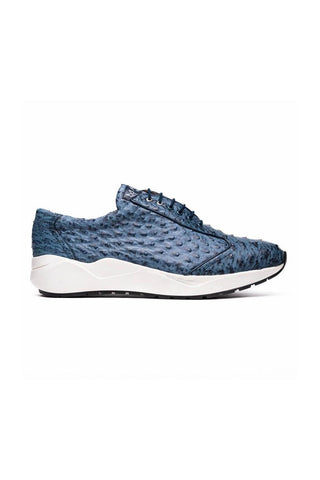 Marco Di Milano Varenna Exotic Ostrich Skin Sneaker (MDM1213)-AmbrogioShoes