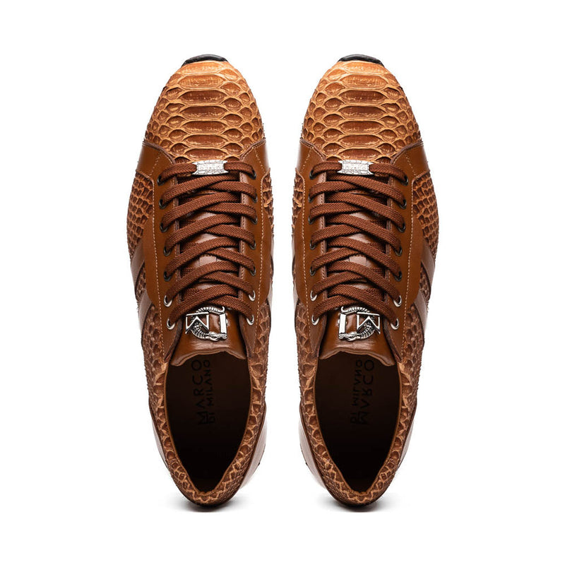 Marco Di Milano Verona Men's Shoes Honey Python / Calfskin Fashion Sne ...
