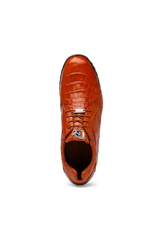 Marco Di Milano Vulcan Honey Exotic Alligator Derby Sneakers (MDM1195)-AmbrogioShoes