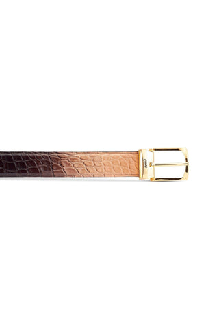 Mauri 0100/35 Deacon Men's Alligator Belt (MAB1057)-AmbrogioShoes