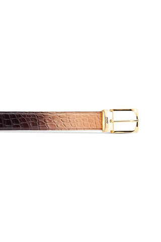 Mauri 0100/35 Deacon Men's Alligator Skin Belt (MAB1057)-AmbrogioShoes