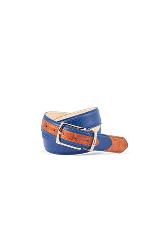 Mauri 0100/35 Men's Exotic Alligator Skin & Karung Belt (MAB1034)-AmbrogioShoes