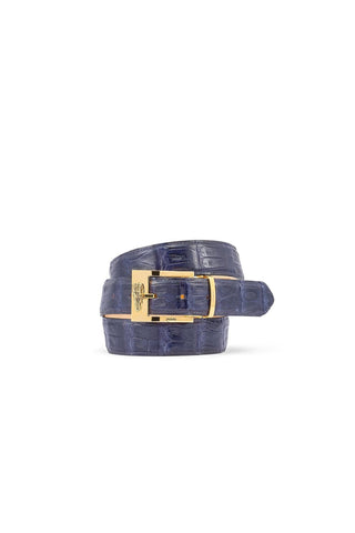 Mauri 0100/35 Men's Exotic Crocodile Skin Belt (MAB1039)-AmbrogioShoes