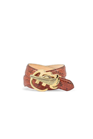 Mauri 0100/35 Men's Exotic Python Skin Belt (MAB1032)-AmbrogioShoes