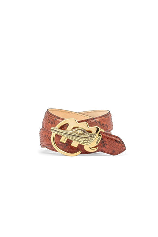 Mauri 0100/35 Men's Python Skin Belt (MAB1032)