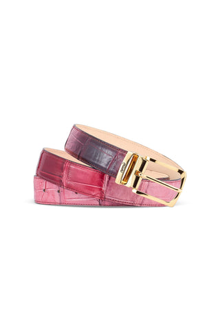 Mauri 0100/35 X-Factor Men's Exotic Alligator Skin Belt (MAB1059)-AmbrogioShoes