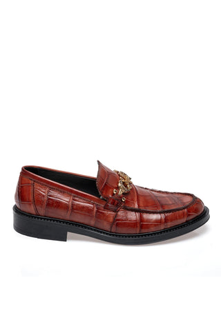 Mauri 1028/1 Chapel Alligator & Leather Horse-Bit Loafer (MA5697)-AmbrogioShoes
