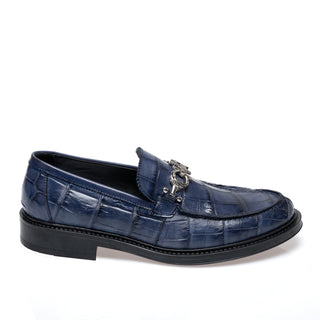 Mauri 1028/1 Chapel Men's Shoes Exotic Alligator Skin & Calf-Skin Leather Horse-Bit Loafer (MA5697)-AmbrogioShoes