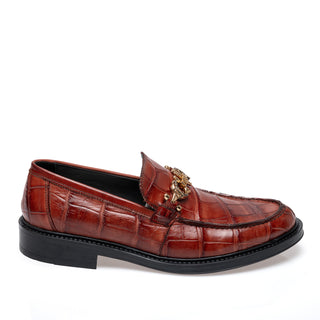 Mauri 1028/1 Chapel Men's Shoes Exotic Alligator Skin & Calf-Skin Leather Horse-Bit Loafer (MA5697)-AmbrogioShoes