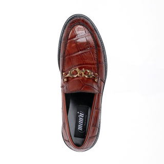 Mauri 1028/1 Chapel Men's Shoes Exotic Alligator Skin & Calf-Skin Leather Horse-Bit Loafer (MA5697)-AmbrogioShoes