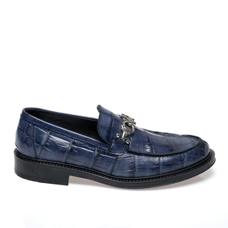 Mauri 1028/1 Chapel Men's Shoes Exotic Alligator Skin & Calf-Skin Leather Horse-Bit Loafer (MA5697)(Special Order)-AmbrogioShoes