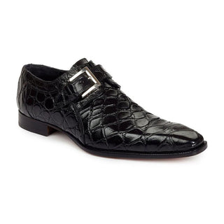 Mauri 1032 Men's Saga Alligator Black Loafers (MA3000) (Special Order)-AmbrogioShoes