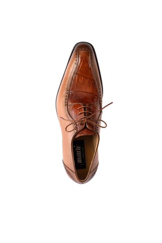 Mauri 1057 Crocodile & Leather Derby-AmbrogioShoes
