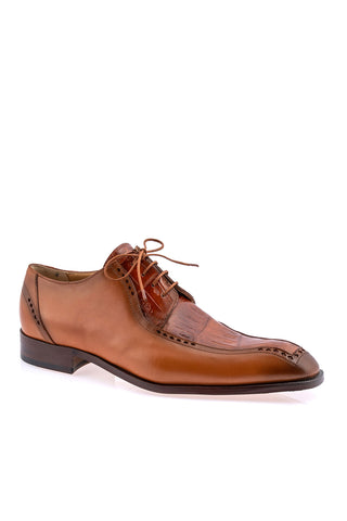 Mauri 1057 Crocodile & Leather Derby-AmbrogioShoes
