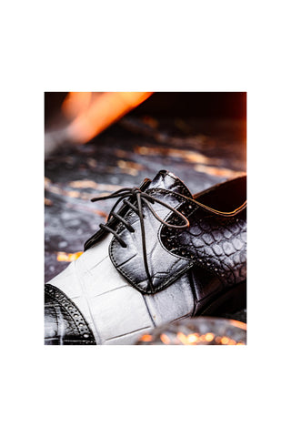 Mauri 1087/2 Flawless Exotic Alligator Skin Cap-Toe Derby (MA5595)-AmbrogioShoes