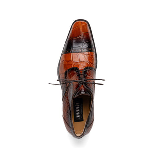 Mauri 1087/2 Flawless Men's Shoes Exotic Alligator Skin Cap-Toe Derby (MA5595)(Special Order)-AmbrogioShoes