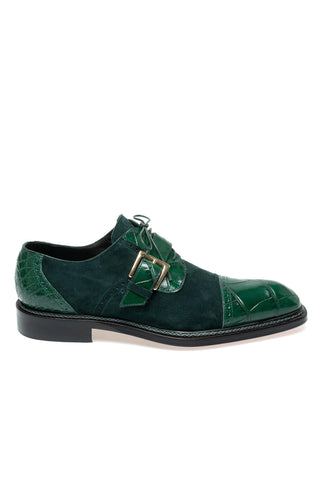 Mauri 1087/4 Flawless Alligator Skin & Suede Derby (MA5696)-AmbrogioShoes