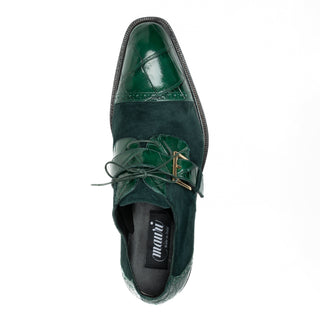 Mauri 1087/4 Flawless Men's Shoes Exotic Alligator Skin & Suede Leather Derby (MA5696)(Special Order)-AmbrogioShoes