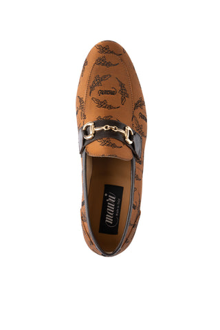 Mauri 1099/6 Fabric & Leather Horse-Bit Loafer-AmbrogioShoes