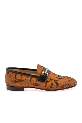 Mauri 1099/6 Fabric & Leather Horse-Bit Loafer-AmbrogioShoes