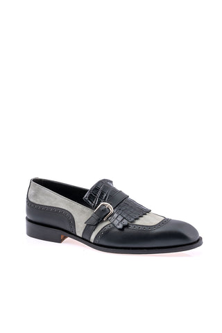 Mauri 1123 Multi Material Kil-Tie Loafer-AmbrogioShoes