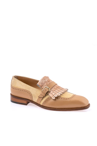 Mauri 1123 Multi Material Kil-Tie Loafer-AmbrogioShoes