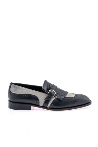 Mauri 1123 Multi Material Kil-Tie Loafer-AmbrogioShoes
