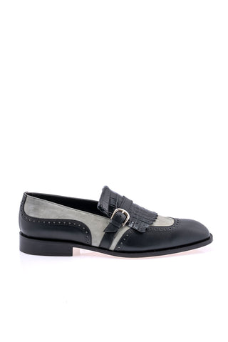 Mauri 1123 Multi Material Kil-Tie Loafer-AmbrogioShoes
