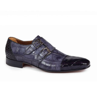 Mauri 1152 Men's Shoes Exotic Alligator Monk Strap (MA4637) (Special Order)-AmbrogioShoes
