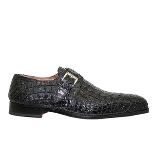 Mauri 1172 Men's Shoes Exotic Crocodile Skin Single Monk-Straps (MA4701) (Special Order)-AmbrogioShoes