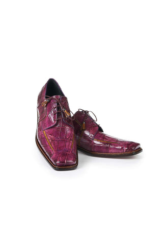 Mauri 3029 Prince Burgundy Body Alligator Oxfords (MA5000)-AmbrogioShoes