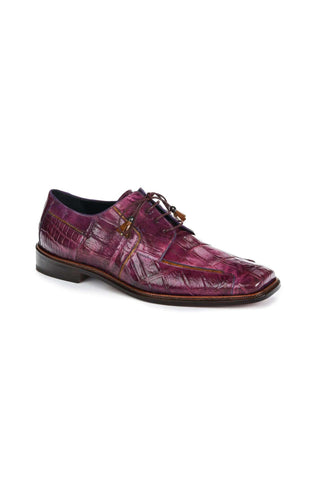 Mauri 3029 Prince Burgundy Body Alligator Oxfords (MA5000)-AmbrogioShoes