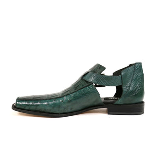 Mauri 3035 Men's Shoes Exotic Crocodile & Ostrich Sandals (MA4902) (Special Order)-AmbrogioShoes