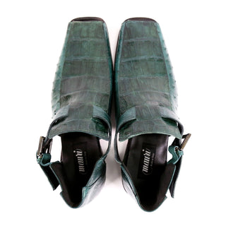 Mauri 3035 Men's Shoes Exotic Crocodile & Ostrich Sandals (MA4902) (Special Order)-AmbrogioShoes