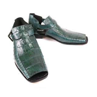Mauri 3035 Men's Shoes Exotic Crocodile & Ostrich Sandals (MA4902) (Special Order)-AmbrogioShoes