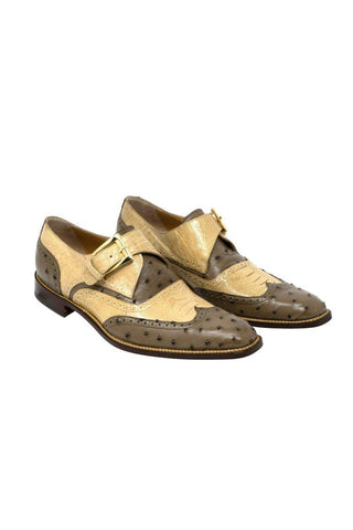 Mauri 3040 Corleone Multi Color Ostrich Monkstraps Loafers 3040 (MA5105)