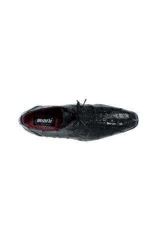 Mauri 3044 Jurassic Black Exotic Horn-Back Crocodile Oxfords (MA5114)-AmbrogioShoes