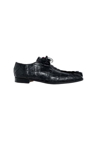 Mauri 3044 Jurassic Black Exotic Horn-Back Crocodile Oxfords (MA5114)-AmbrogioShoes