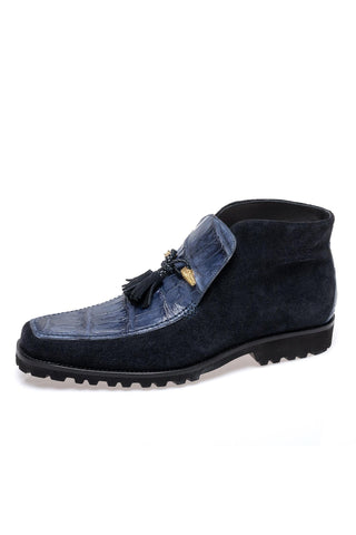 Mauri 3045/4 Blade Alligator & Suede Slip-On Ankle Boot (MA5689)-AmbrogioShoes